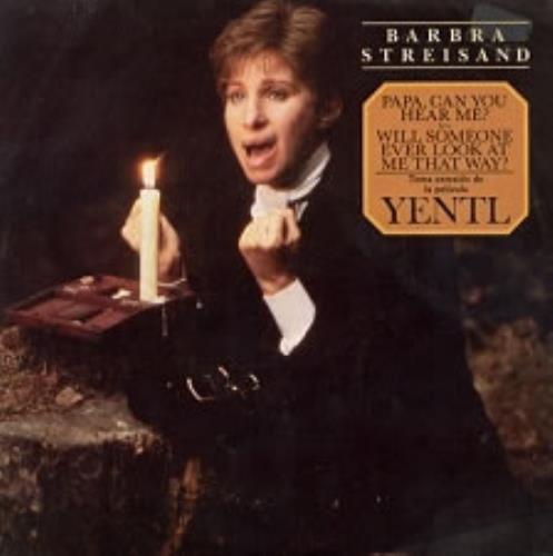 Barbra Streisand Papa, Can You Hear Me 7" vinyl single (7 inch record / 45) Spanish BAR07PA121059