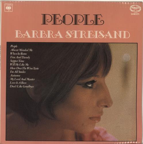 Barbra Streisand People vinyl LP album (LP record) UK BARLPPE694167