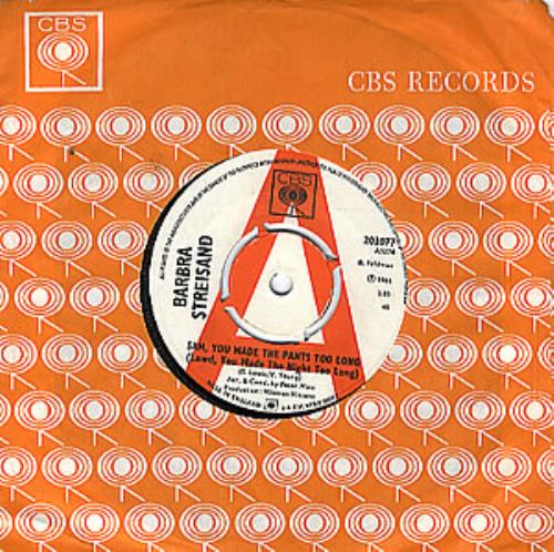 Barbra Streisand Sam, You Made The Pants Too Long 7" vinyl single (7 inch record / 45) UK BAR07SA290334