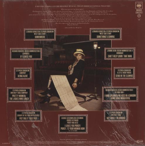 Barbra Streisand The Broadway Album - Shrink vinyl LP album (LP record) UK BARLPTH869359