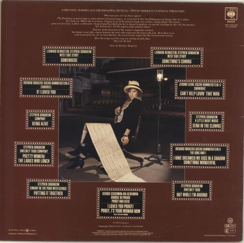 Barbra Streisand The Broadway Album vinyl LP album (LP record) UK BARLPTH245176