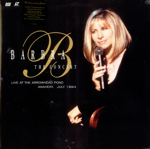 Barbra Streisand The Concert - Sealed laserdisc / lazerdisc US BARLZTH267507