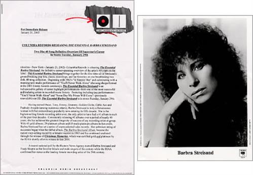Barbra Streisand The Essential Barbra Streisand media press pack US BARPPTH214373