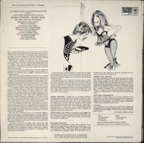 Barbra Streisand The Owl And The Pussycat vinyl LP album (LP record) UK BARLPTH513006