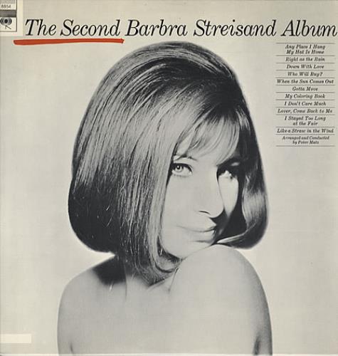 Barbra Streisand The Second Barbra Streisand Album vinyl LP album (LP record) US BARLPTH337016
