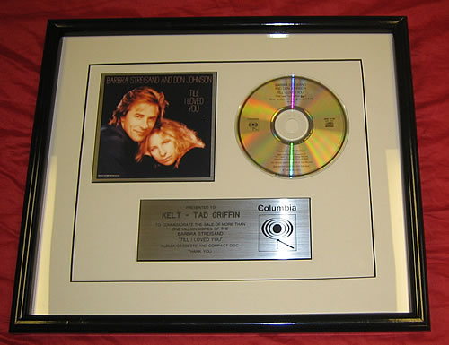 Barbra Streisand Till I Loved You award disc US BARAWTI341359