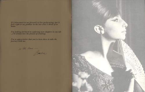 Barbra Streisand Timeless Live In Concert tour programme US BARTRTI743443