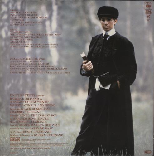 Barbra Streisand Yentl vinyl LP album (LP record) Dutch BARLPYE142628