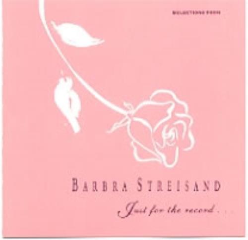 Barbra Streisand Selections From... Just For The Record US Promo 