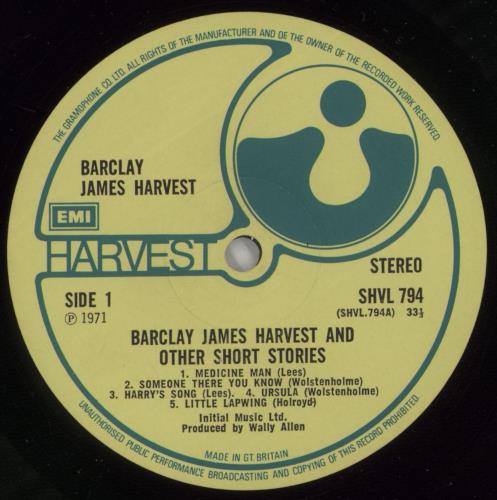 Barclay James Harvest Barclay James Harvest And Other Short Stories - 1st - VG vinyl LP album (LP record) UK BJHLPBA775467