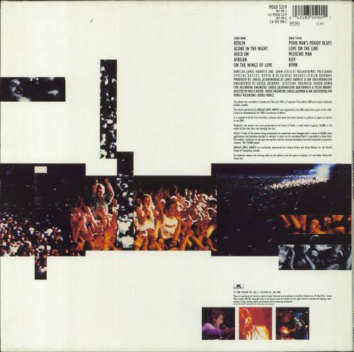 Barclay James Harvest Glasnost vinyl LP album (LP record) German BJHLPGL823519