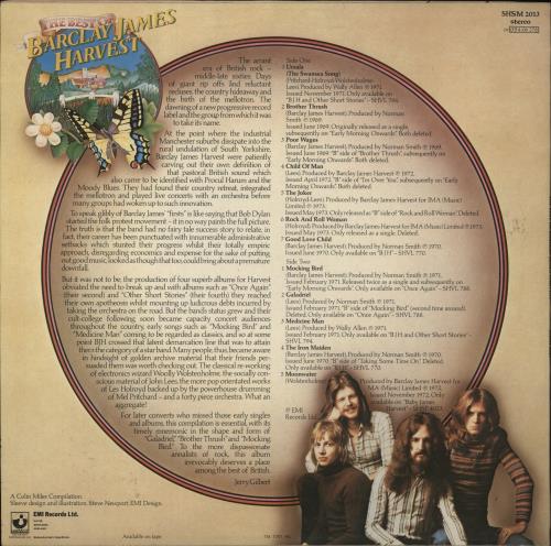 Barclay James Harvest The Best Of Barclay James Harvest vinyl LP album (LP record) UK BJHLPTH306398