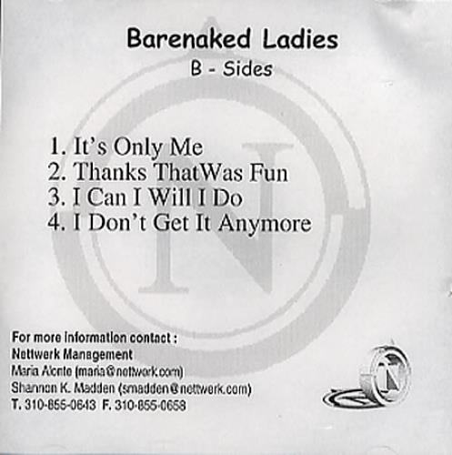 Barenaked Ladies B-Sides CD-R acetate US BIECRBS348310