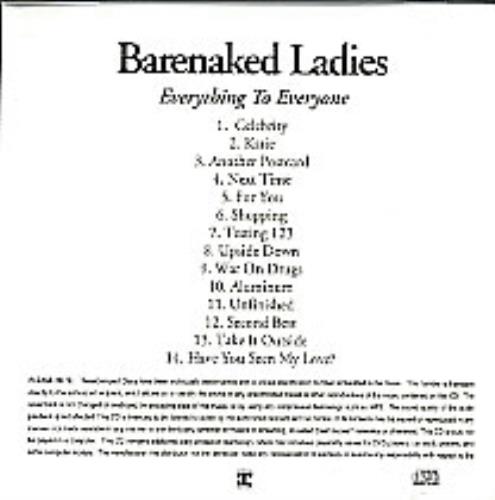 Barenaked Ladies Everything To Everyone CD-R acetate US BIECREV265753