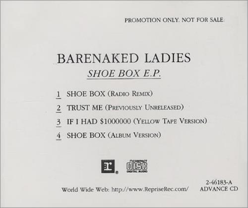 Barenaked Ladies Shoe Box EP CD single (CD5 / 5") US BIEC5SH267200