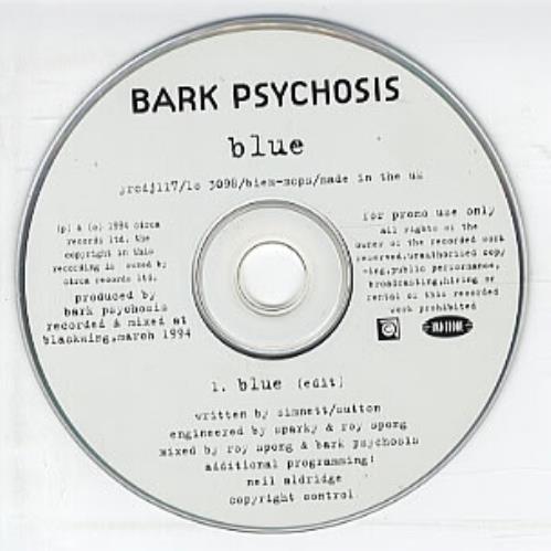 Bark Psychosis Blue CD single (CD5 / 5") UK BCJC5BL328360