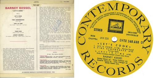 Barney Kessel Let's Cook! vinyl LP album (LP record) French BC0LPLE374074