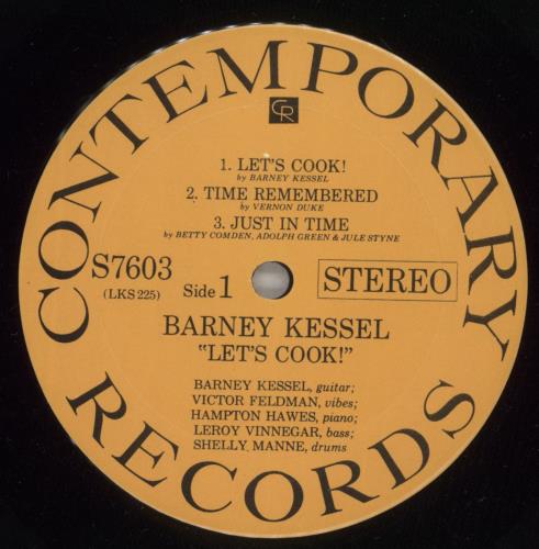 Barney Kessel Let's Cook! vinyl LP album (LP record) US BC0LPLE599592