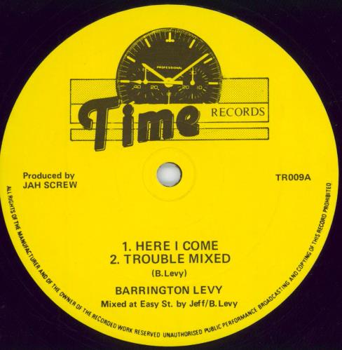 Barrington Levy Here I Come 12" vinyl single (12 inch record / Maxi-single) UK B0Q12HE643444