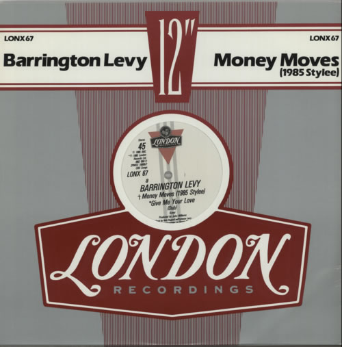 Barrington Levy Money Moves (1985 Stylee) 12" vinyl single (12 inch record / Maxi-single) UK B0Q12MO605184