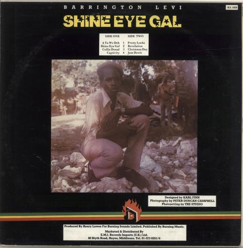 Barrington Levy Shine Eye Gal vinyl LP album (LP record) UK B0QLPSH695883