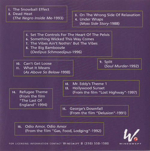 Barry Adamson A Barry Adamson Sampler CD album (CDLP) US BDACDAB464556