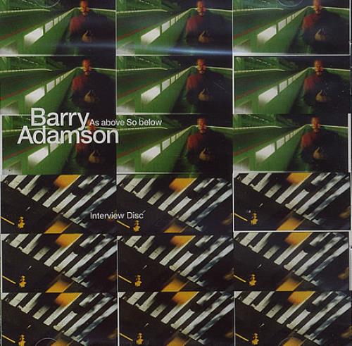 Barry Adamson As Above So Below - Interview Disc CD single (CD5 / 5") UK BDAC5AS269387