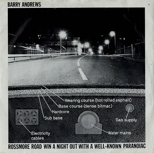 Barry Andrews Rossmore Road 7" vinyl single (7 inch record / 45) UK YAW07RO206500