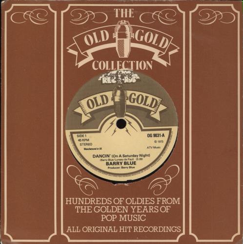 Barry Blue Dancin' On A Saturday Night 7" vinyl single (7 inch record / 45) UK 1BB07DA713280