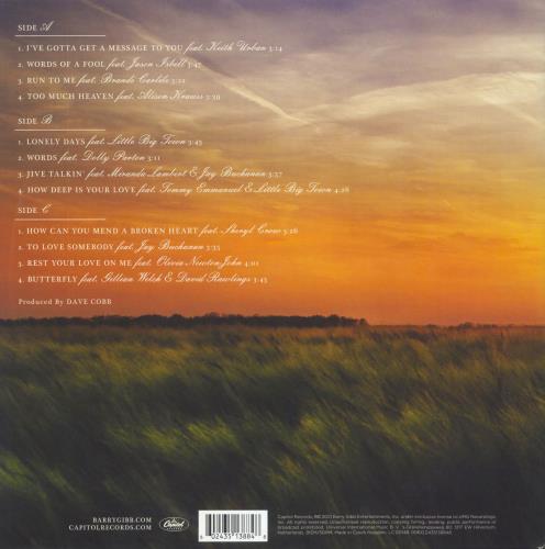 Barry Gibb Greenfields: The Gibb Brothers Songbook Vol. 1 2-LP vinyl record set (Double LP Album) UK BGB2LGR819167