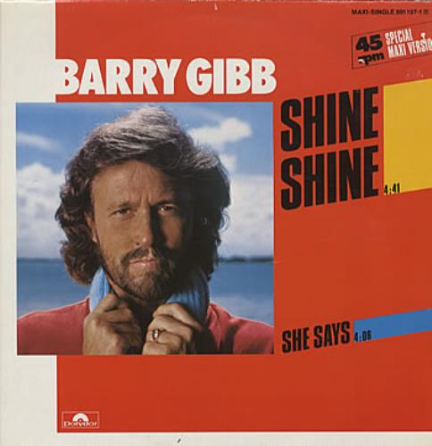 Barry Gibb Shine Shine 12" vinyl single (12 inch record / Maxi-single) German BGB12SH108021