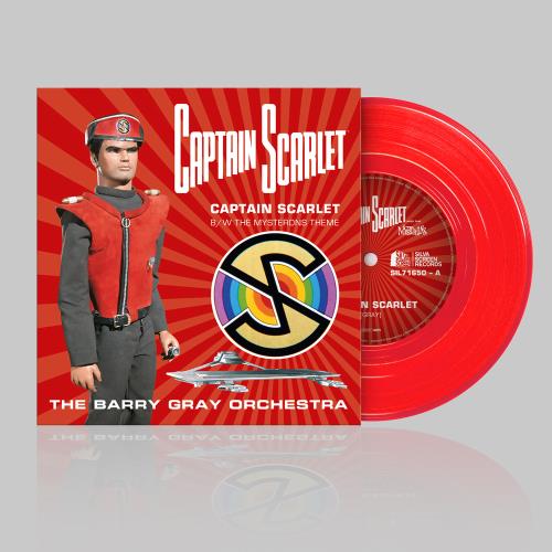 Barry Gray Captain Scarlet - Red Vinyl 7" vinyl single (7 inch record / 45) UK BZY07CA777795