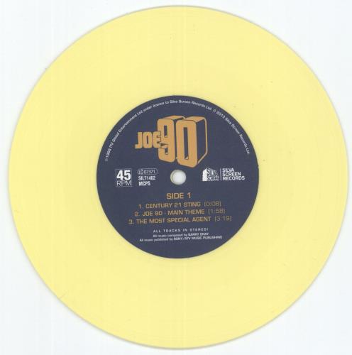 Barry Gray Joe 90 - Yellow Opaque Vinyl 7" vinyl single (7 inch record / 45) UK BZY07JO877070