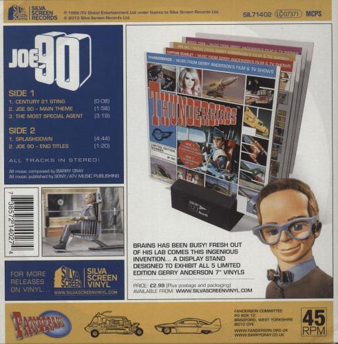 Barry Gray Joe 90 - Yellow Opaque Vinyl 7" vinyl single (7 inch record / 45) UK BZY07JO877070