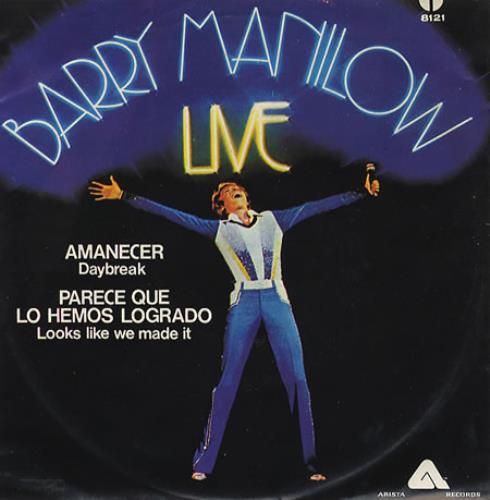 Barry Manilow Amanecer 7" vinyl single (7 inch record / 45) Mexican MNL07AM242627