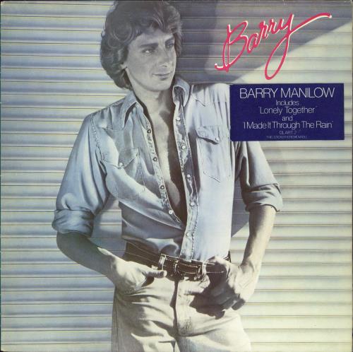 Barry Manilow Barry + Hype sticker vinyl LP album (LP record) UK MNLLPBA773003