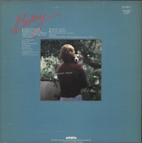 Barry Manilow Barry vinyl LP album (LP record) UK MNLLPBA458420