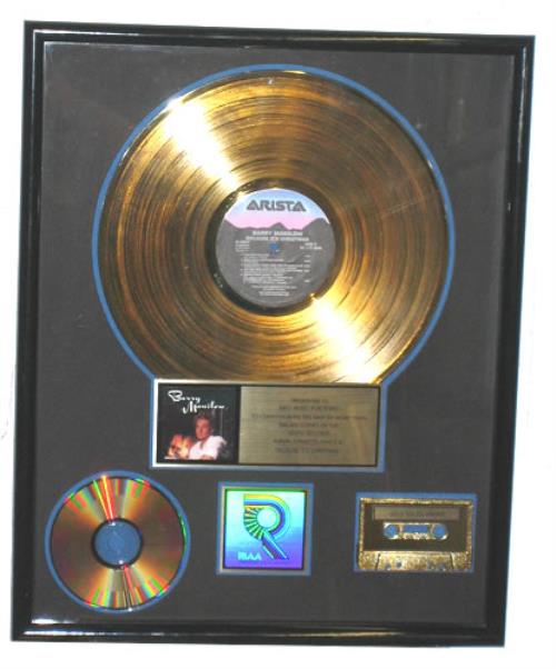 Barry Manilow Because It's Christmas award disc US MNLAWBE410042