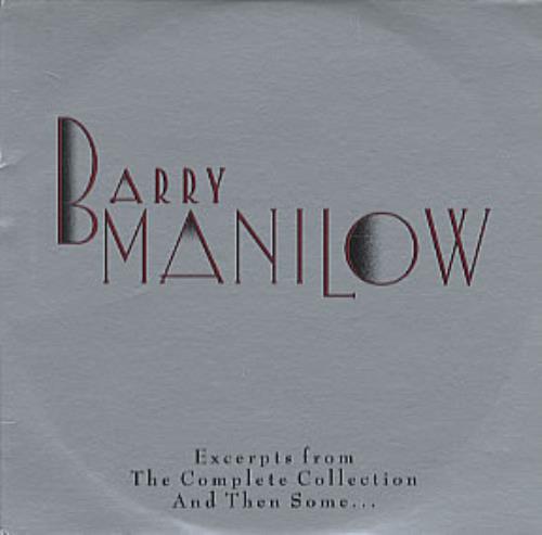 Barry Manilow Excerpts From The Complete Collection CD album (CDLP) US MNLCDEX124898