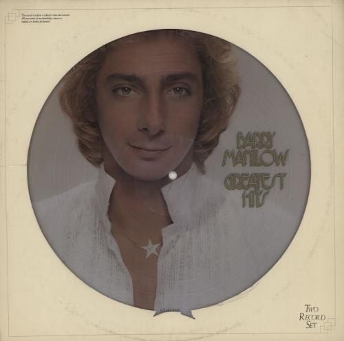 Barry Manilow Greatest Hits picture disc LP (vinyl picture disc album) US MNLPDGR760226