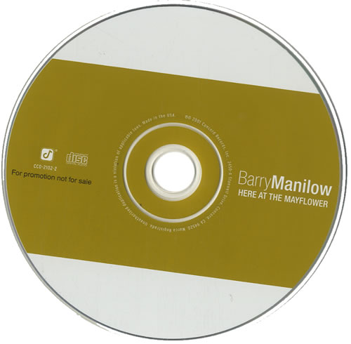 Barry Manilow Here At The Mayflower CD album (CDLP) US MNLCDHE474159