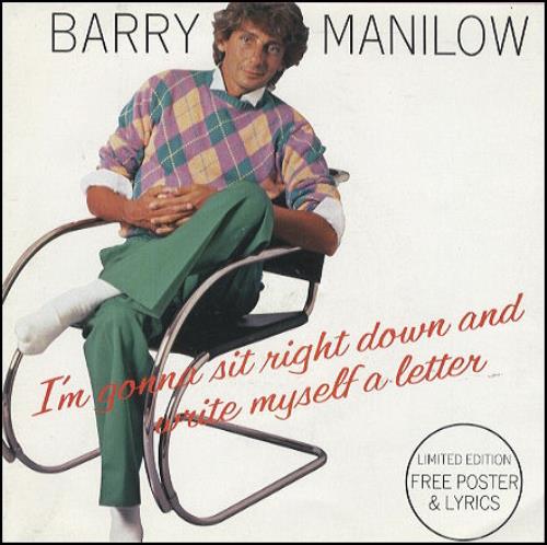 Barry Manilow I'm Gonna Sit Right Down.. - Poster Sleeve 7" vinyl single (7 inch record / 45) UK MNL07IM100354