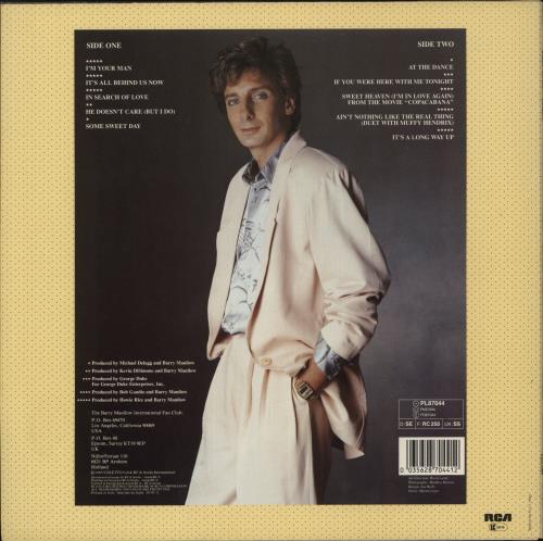 Barry Manilow Manilow vinyl LP album (LP record) UK MNLLPMA245483