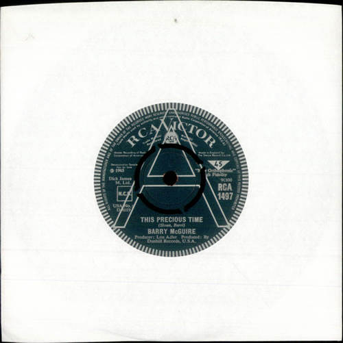 Barry McGuire This Precious Time - A Label Demo 7" vinyl single (7 inch record / 45) UK BMG07TH512598