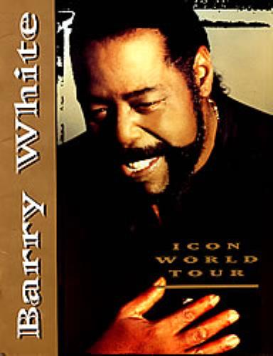 Barry White Icon World Tour tour programme UK BRWTRIC268757