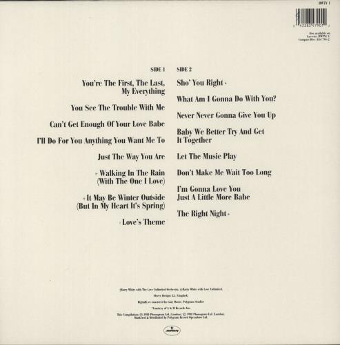 Barry White The Collection vinyl LP album (LP record) UK BRWLPTH425616
