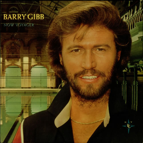 Barry Gibb Now Voyager + Circular Press Pack French vinyl LP album (LP