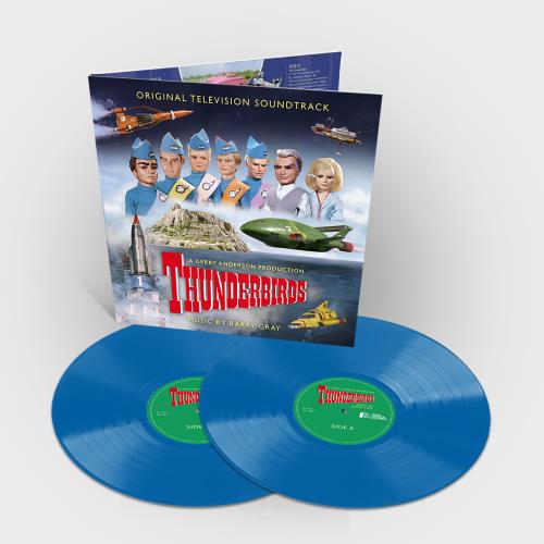 Barry Gray Thunderbirds - Sky Blue Vinyl 2-LP vinyl record set (Double Album) UK BZY2LTH749016