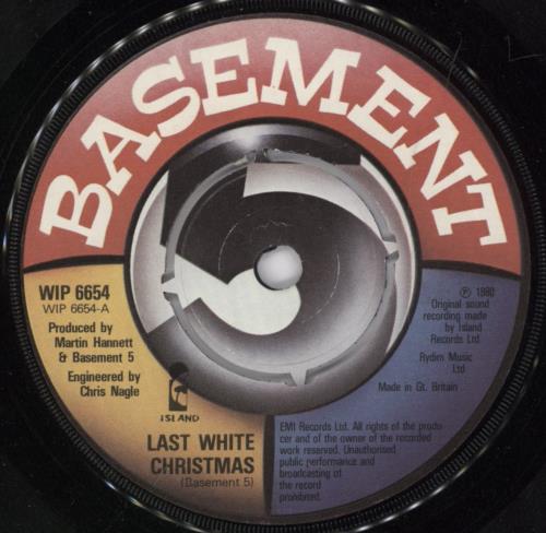 Basement 5 Last White Christmas 7" vinyl single (7 inch record / 45) UK B5B07LA411018