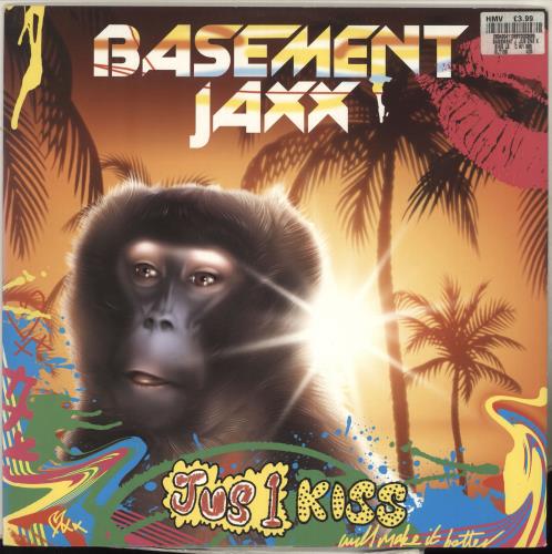 Basement Jaxx Jus 1 Kiss 12" vinyl single (12 inch record / Maxi-single) UK BJX12JU197573